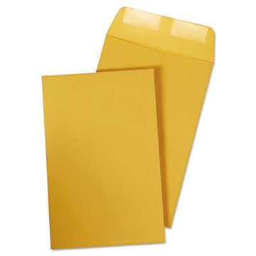 Quality Park™ Catalog Envelope, #1, Square Flap, Gummed Closure, 6 X 9, Brown Kraft, 100-box freeshipping - TVN Wholesale